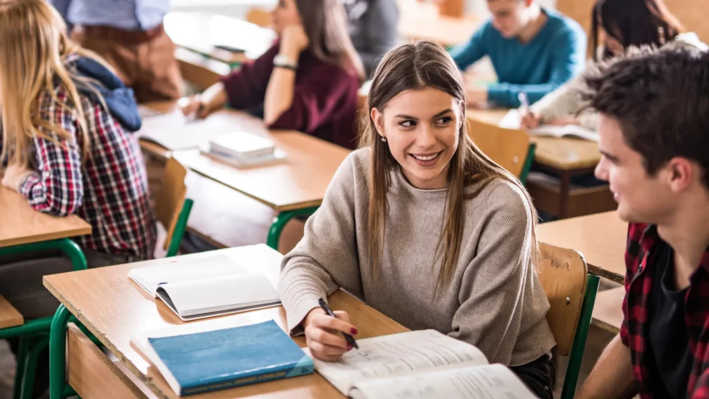 image of students discussing