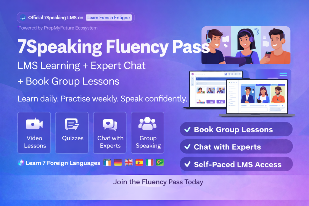 7Speaking Complete Language Mastery course - LMS and online group lessons preview