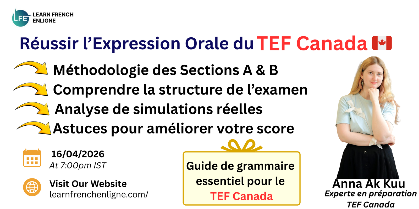 TEF CANADA EXPRESSION ORALE