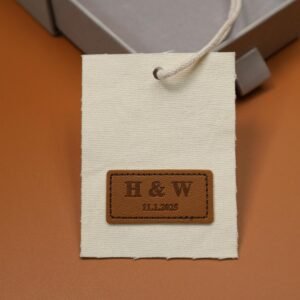 custom leather retail hang tags