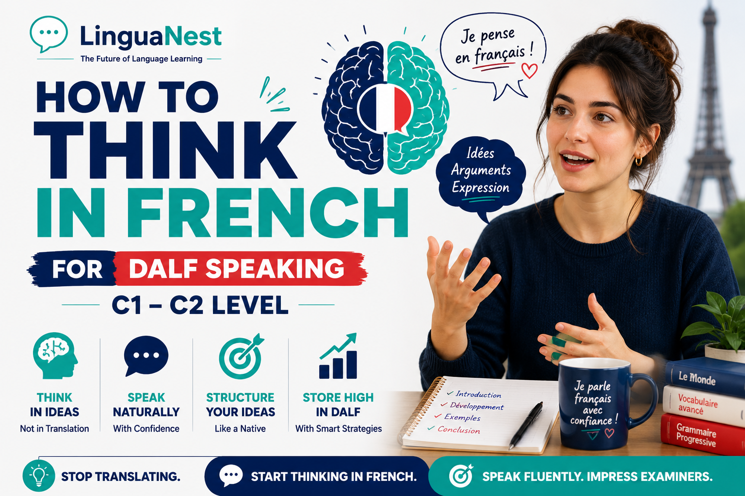 How to Think in French for DALF Speaking 