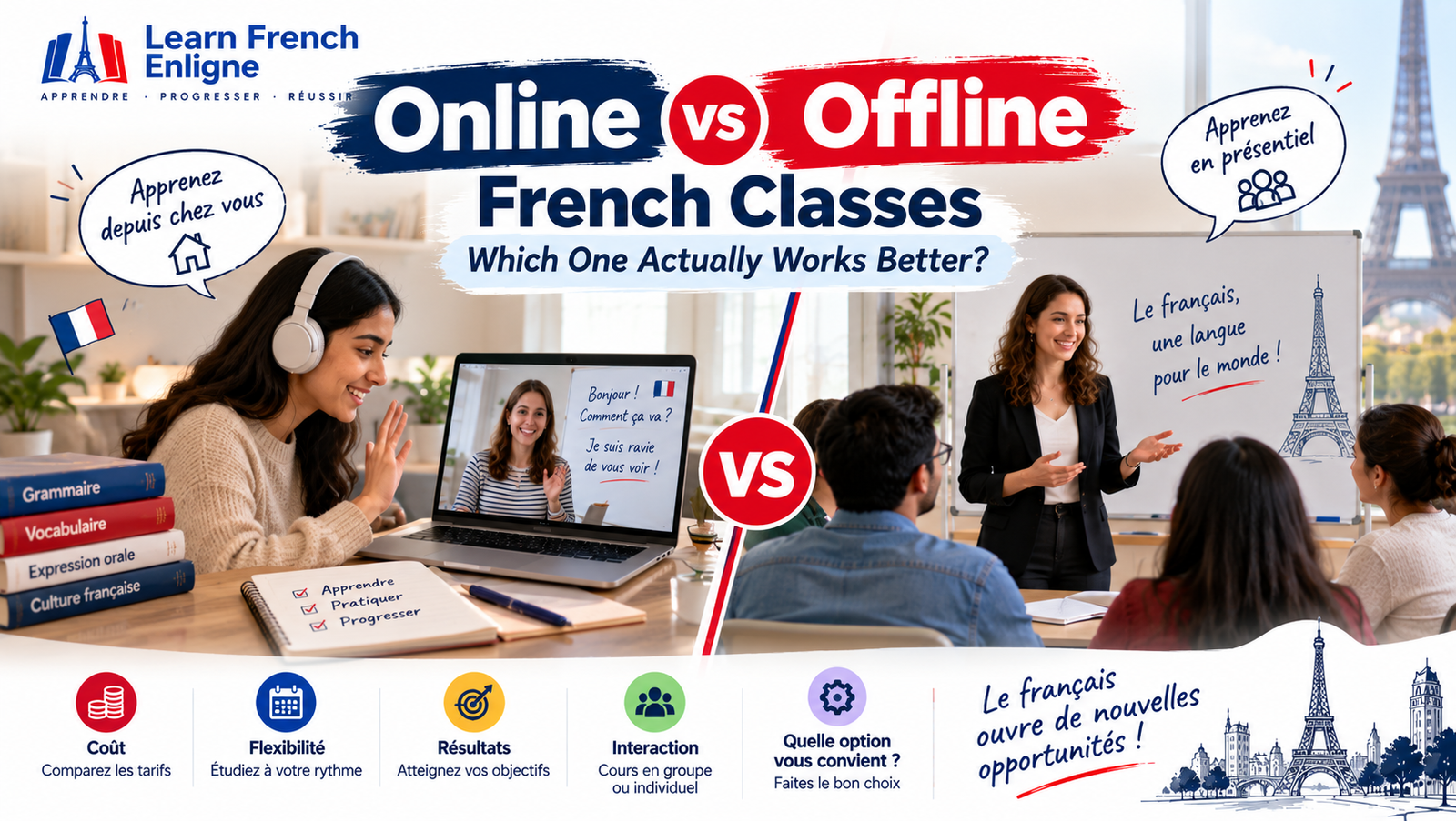 Online vs Offline French Classes: Which One Actually Works Better?