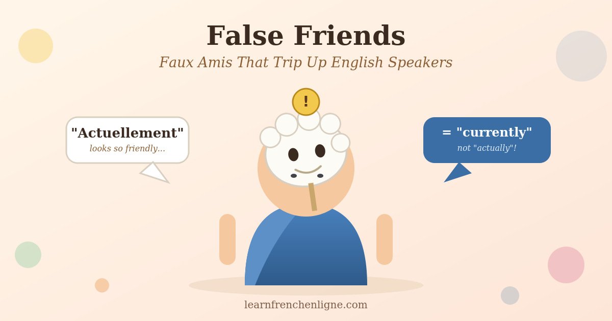 False Friends (Faux Amis) That Trip Up English Speakers